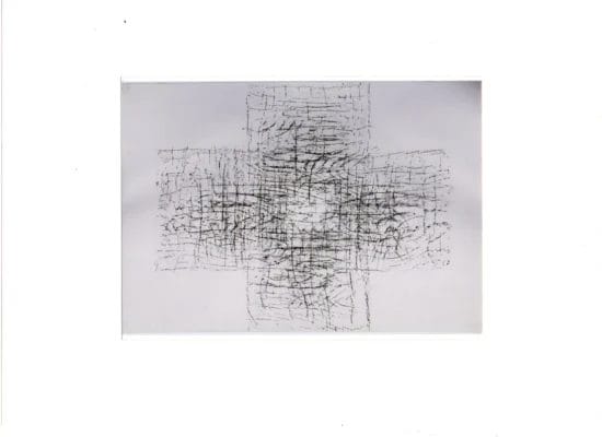 Grande croix, Série sur calque - 2005 - 50 x 70 cm